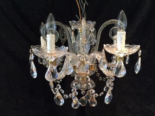 antique glass bohemian chandelier