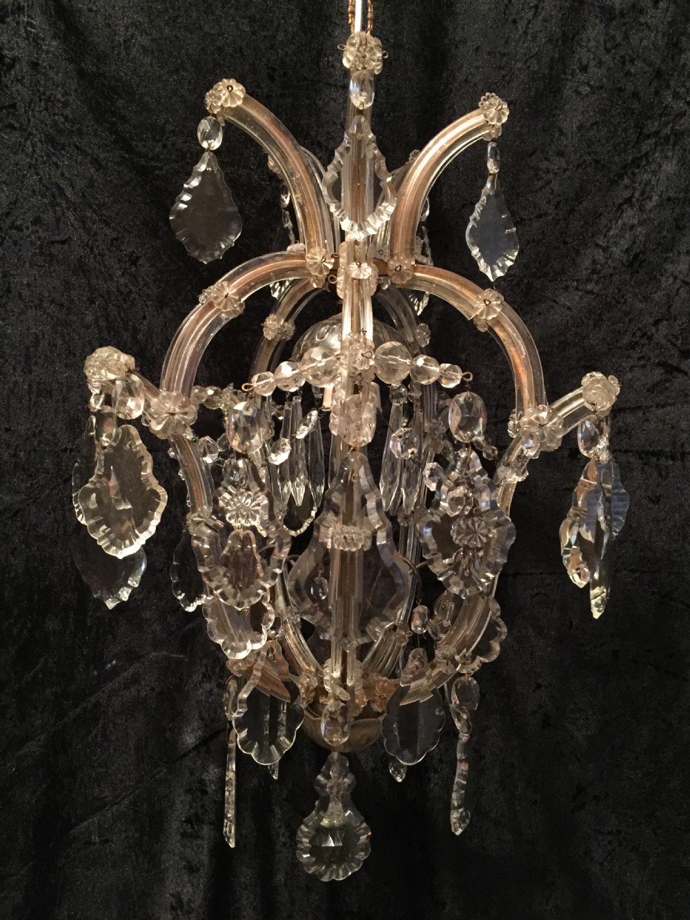 small antique italian marie theresa chandelier