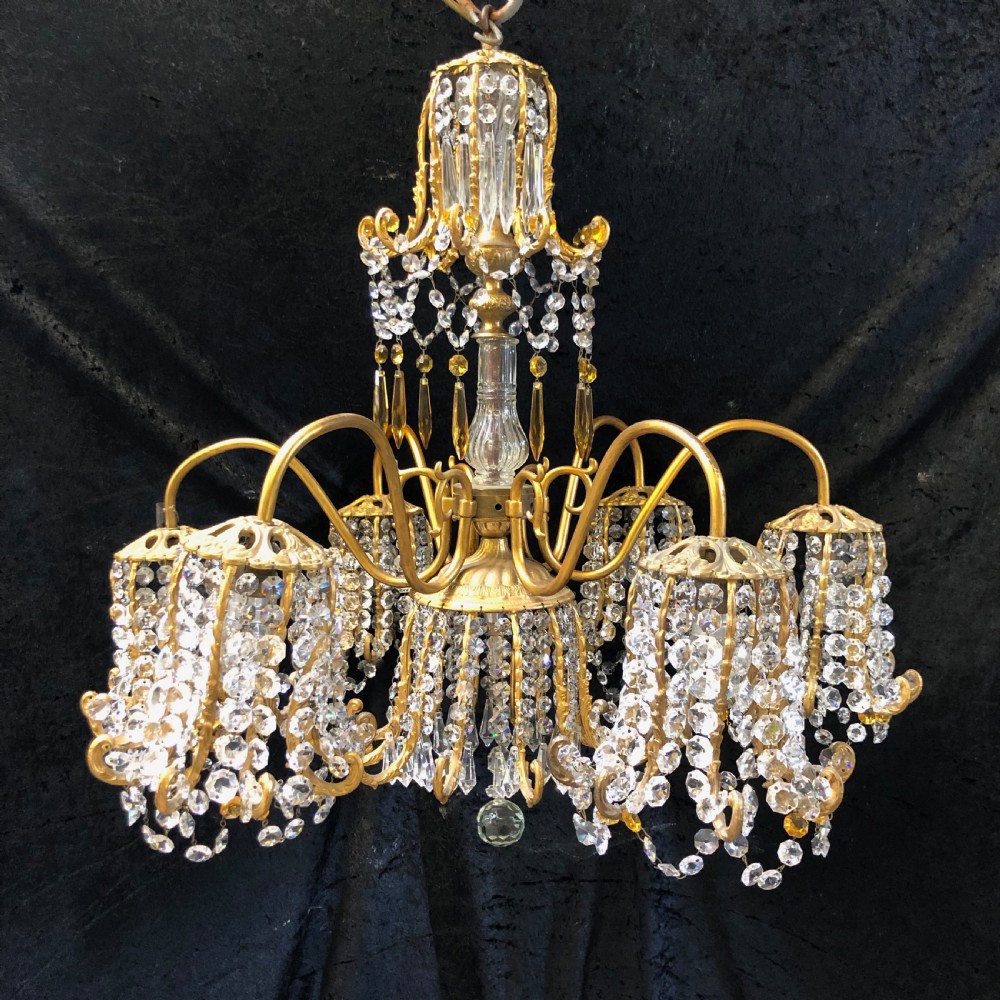 a wonderful italian antique pod chandelier