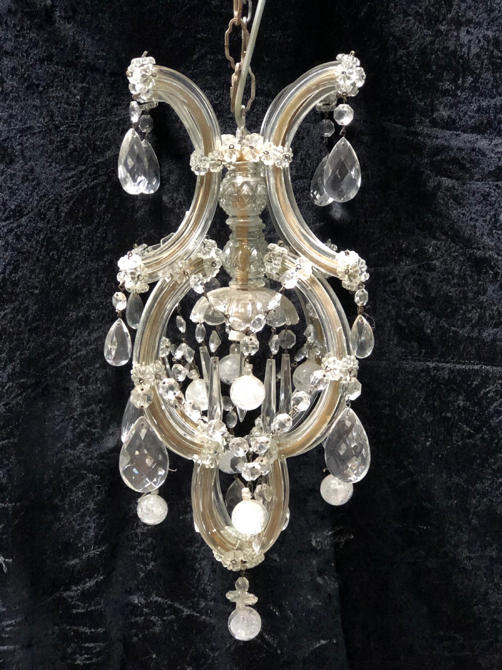 a single light italian marie theresa chandelier