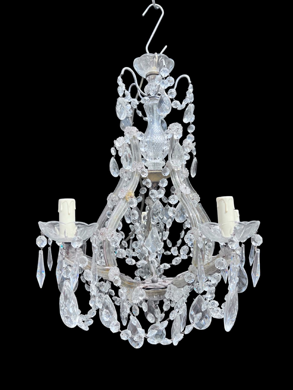 five light italian antique marie theresa